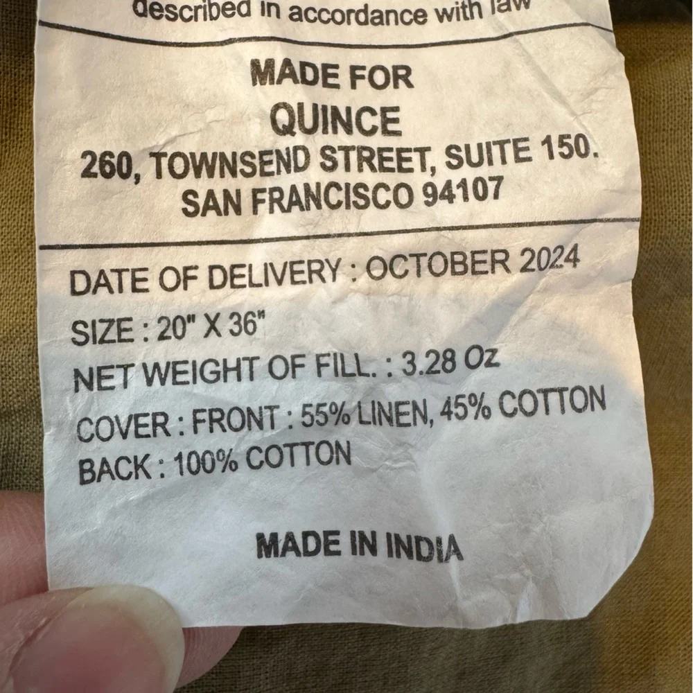 Quince European Linen Cotton Stitch Pillow Sham Set